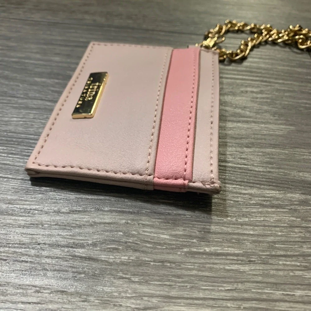 TRINA Trina Turk Mini Wallet‎ Credit Card/ID Holder With Keychain Pink